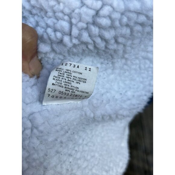 Vtg Levis Jacket XL Denim Sherpa Lined 90s Trucker Dark Button USA 70609 0216 - Picture 6 of 6